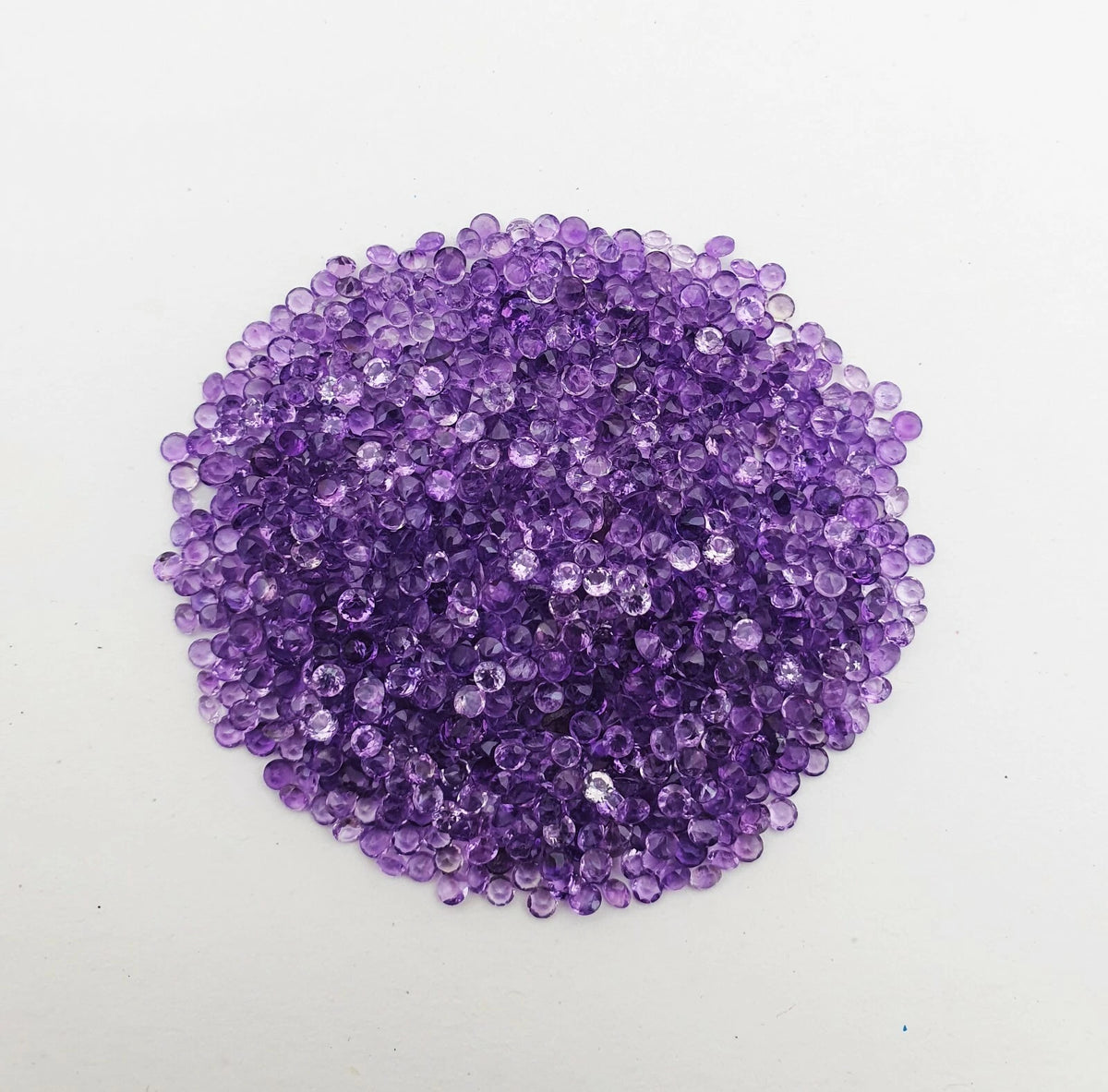 Genuine 2 mm Amethyst Round Cut Loose Gemstone Lot February Birthstone Stone