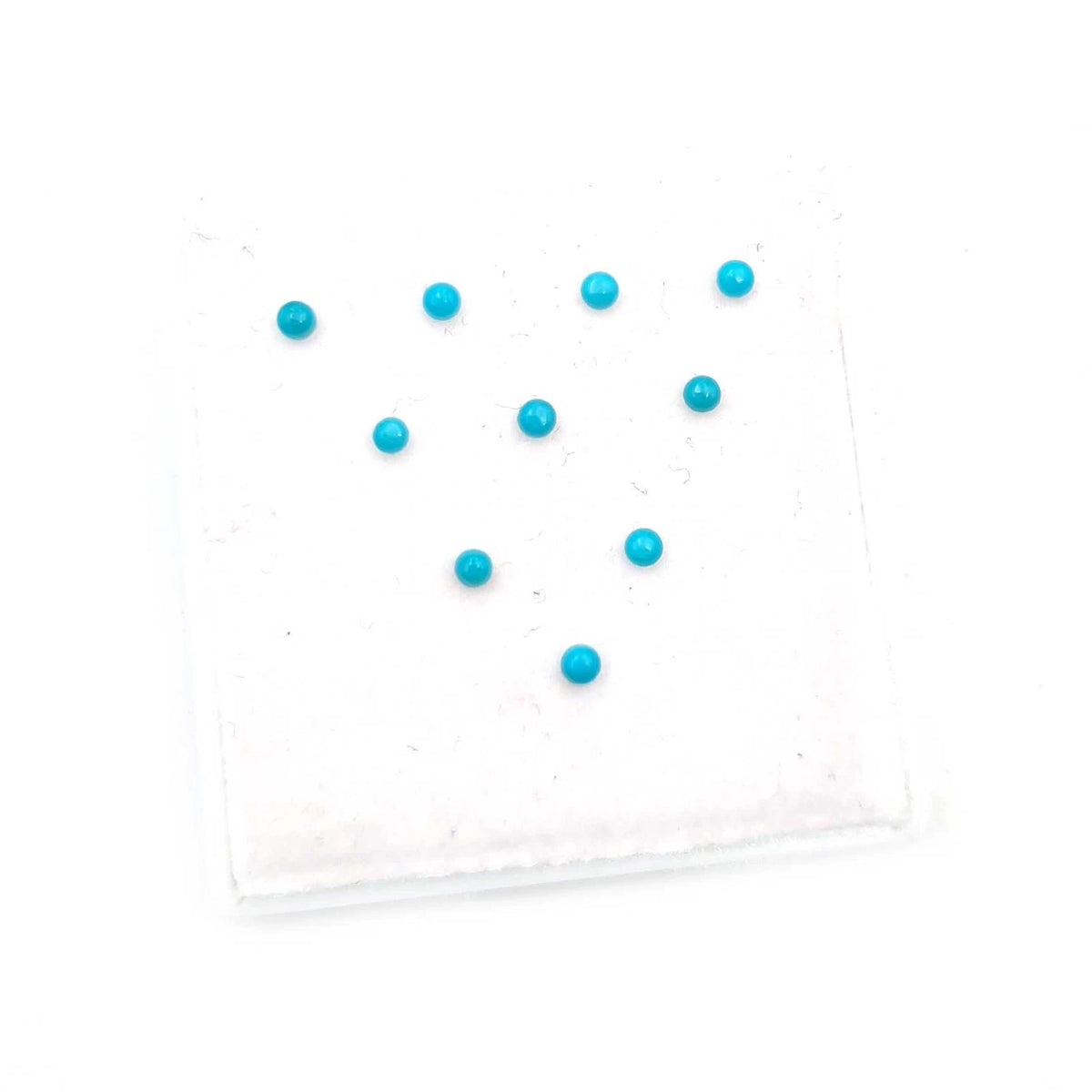 Natural 2mm Sleeping Beauty Turquoise Round Cabochon Gemstones Wholesale Lot