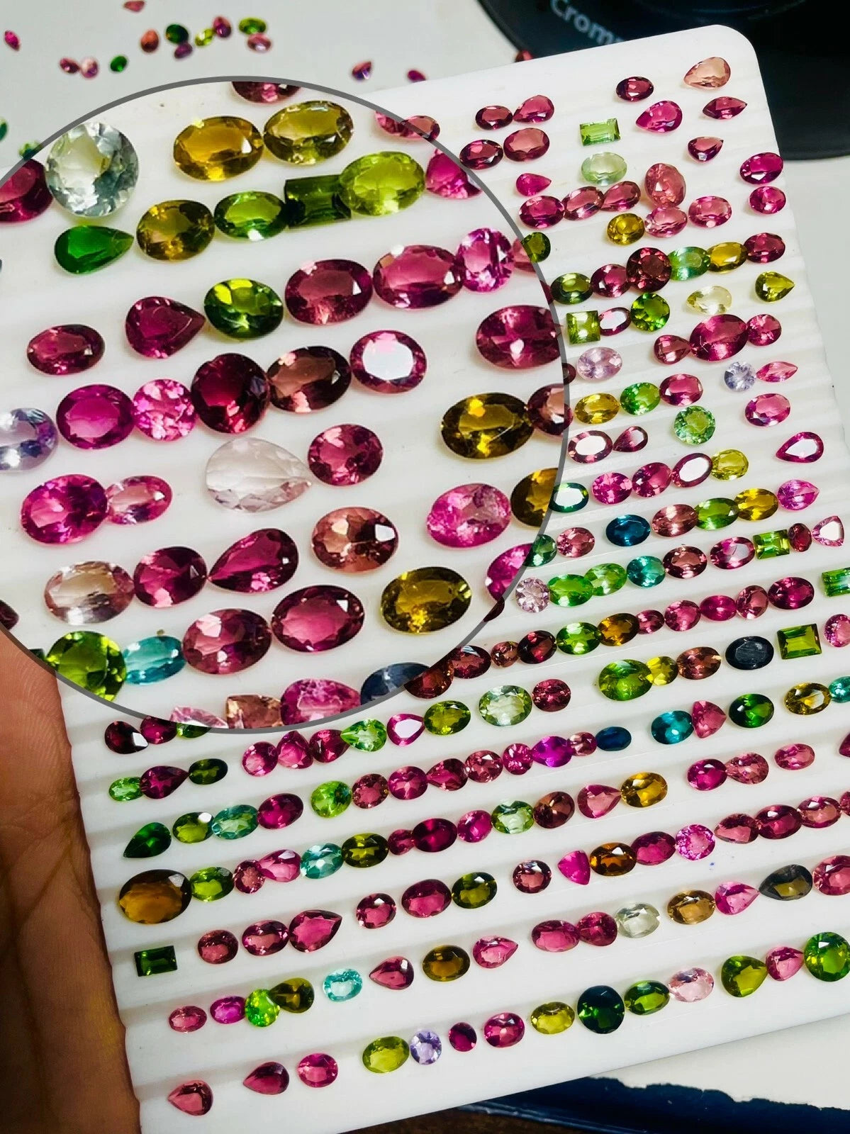 Natural AAA Tourmaline Mixed-Cut Loose Gemstone Lot, 3–10 mm