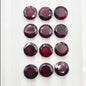 Natural 8mm Garnet Round Cut Faceted Loose Gemstone Lot For Jewelry Making