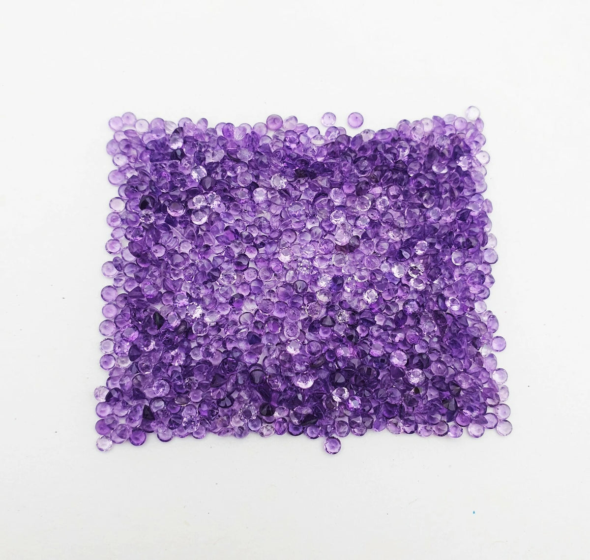 Genuine 2 mm Amethyst Round Cut Loose Gemstone Lot February Birthstone Stone
