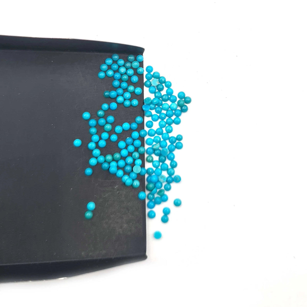 Natural 2mm Sleeping Beauty Turquoise Round Cabochon Gemstones Wholesale Lot